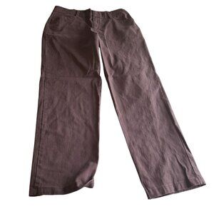 Lee Relaxed Fit Chino Hight Rise Pants Womens Size 12 Brown